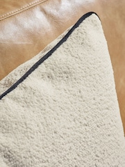 Ivory 59 x 59cm Boucle Chenille Cushion - Image 2 of 5