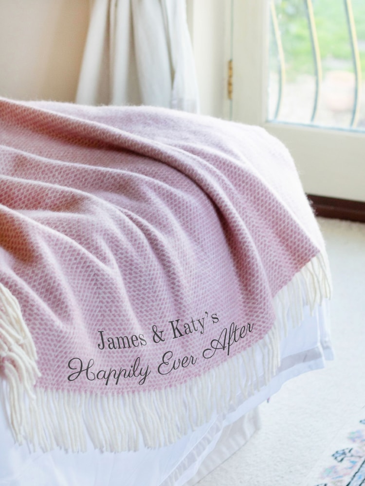 Personalised Wool Throw by Jonnys Sister - Image 1 of 2