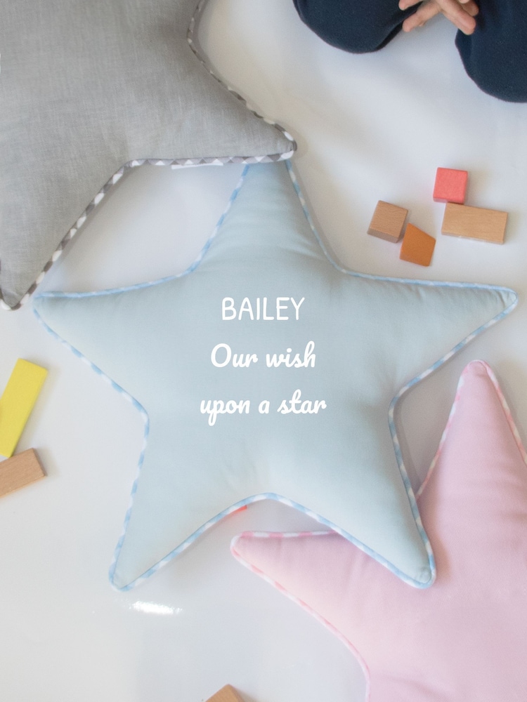 Personalised Star Cushion by Jonnys Sister - Image 1 of 1