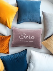 Personalised Velvet Cushion by Jonny's Sister - Image 1 of 4