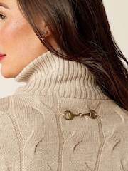 Ariat Alamere Wind Resistant 1/2 Zip Brown Sweater - Image 5 of 5