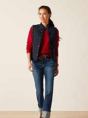 Ariat Blue Woodside Quilted Gilet - Image 1 of 5