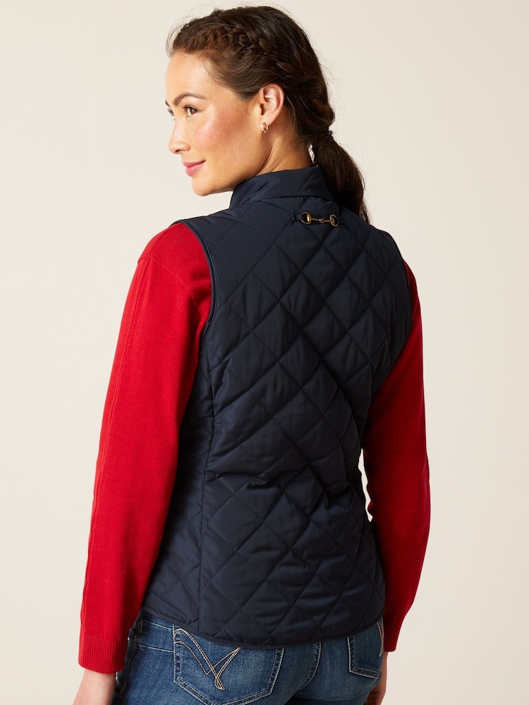 Ariat Blue Woodside Quilted Gilet - Image 2 of 5