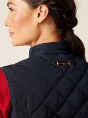 Ariat Blue Woodside Quilted Gilet - Image 4 of 5