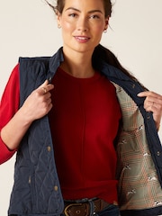 Ariat Blue Woodside Quilted Gilet - Image 5 of 5