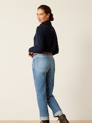 Ariat Slim Blue High Rise Bridle Straight Leg Jeans - Image 2 of 5