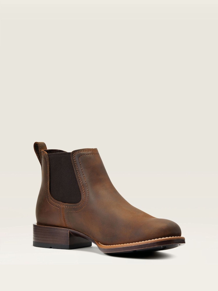 Ariat Booker Ultra Round Toe Western Boots - Image 2 of 5