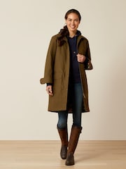 Ariat Кловерфилд Вощеный 100% хлопок коричневый плащ - Image 3 of 4