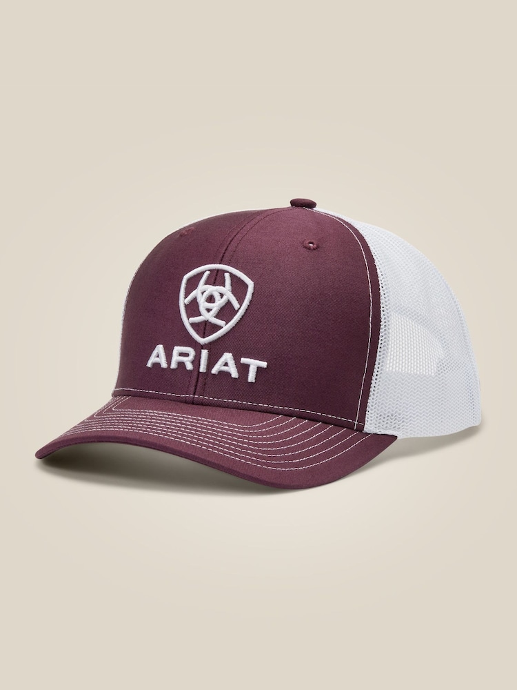 Ariat Red Stacked Logo Trucker Cap - Imagen 1 de 2