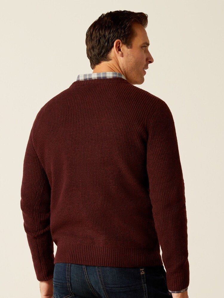 Ariat Purple Mill Valley Crew Neck Sweater - Image 2 of 4