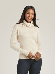 Ariat Lexi Roll Neck Brown Sweater - Image 1 of 3
