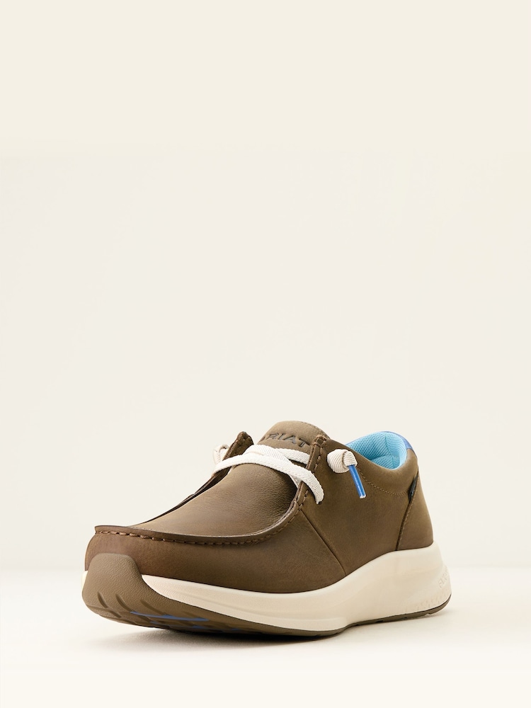 Ariat Buckeye Waterproof Casual Brown Shoes - Image 4 of 5