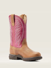 Ariat Anthem Round Toe II Western Brown Boots - Image 1 of 5