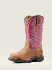 Ariat Anthem Round Toe II Western Brown Boots - Image 2 of 5