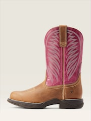 Ariat Anthem Round Toe II Western Brown Boots - Image 3 of 5