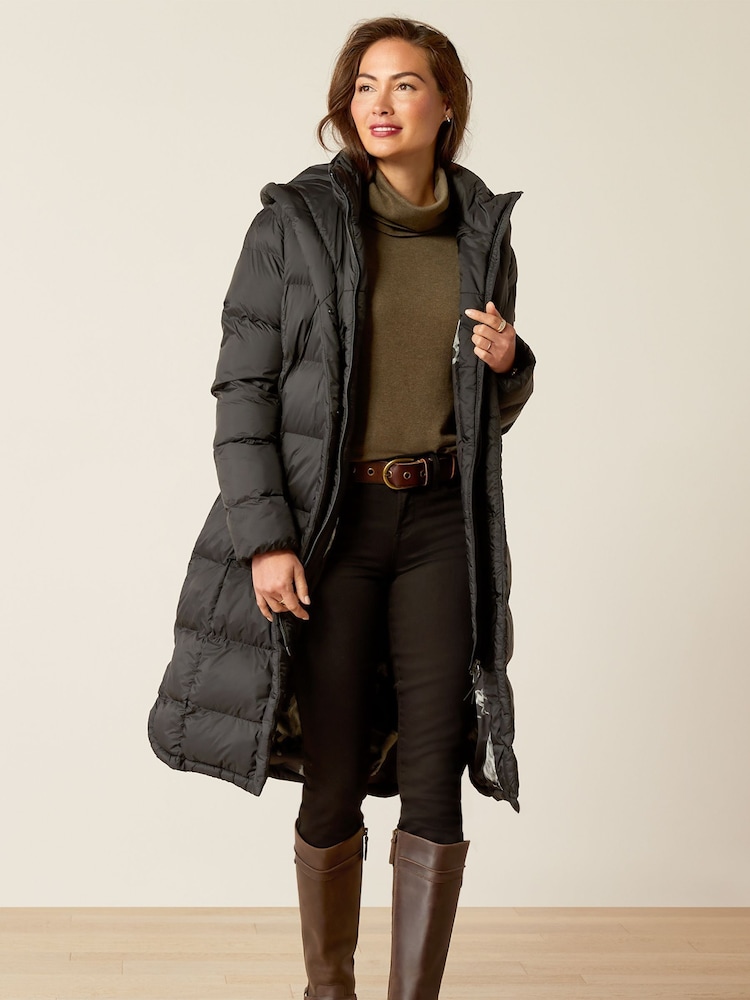 Ariat Norfolk Long Insulated Black Coat - Image 1 of 5