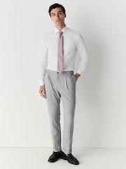 White/Pink Medalion Slim Fit Occasion Shirt And Tie Pack - Image 2 of 8