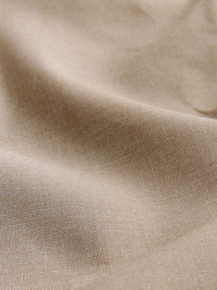 Neutral Brown Slim Fit Smart Shirt, Tie and Pocket Square Pack - Image 9 of 9