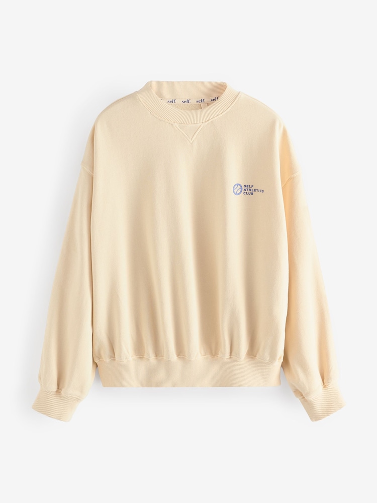 self. Yellow Lightweight Sweatshirt - Image 6 of 9