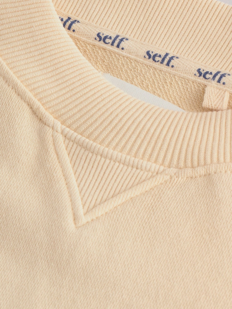 self. Yellow Lightweight Sweatshirt - Image 8 of 9