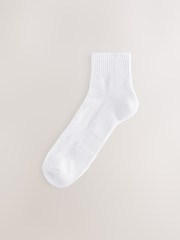Black/White/Grey Essential Mid Trainer Socks 6 Pack - Image 3 of 8