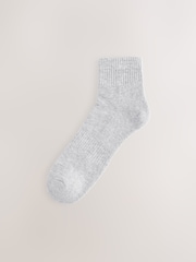 Black/White/Grey Essential Mid Trainer Socks 6 Pack - Image 5 of 8