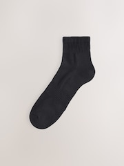 Black/White/Grey Essential Mid Trainer Socks 6 Pack - Image 6 of 8