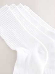 White Signature Modal Cushioned Sports Socks 4 Pack - Image 8 of 9