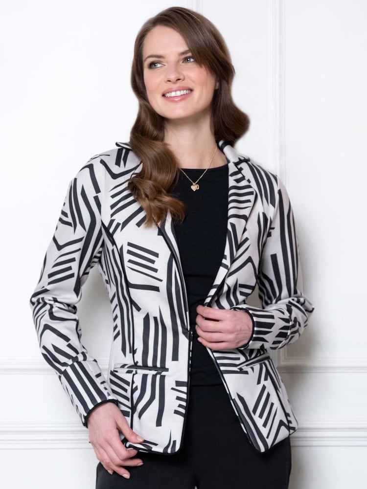 Hot Squash Grey Piping Detail Jacket - Slika 1 iz 4 Hot Squash Grey Piping Detail Jacket - Slika 1 iz 4