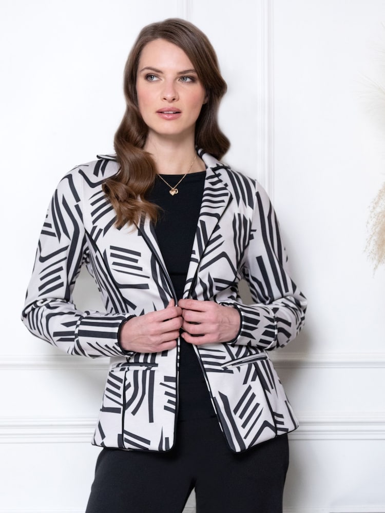 Hot Squash Grey Piping Detail Jacket - Slika 2 iz 4 Hot Squash Grey Piping Detail Jacket - Slika 2 iz 4