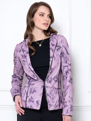 Hot Squash Purple Piping Detail Jacket - Slika 2 iz 5