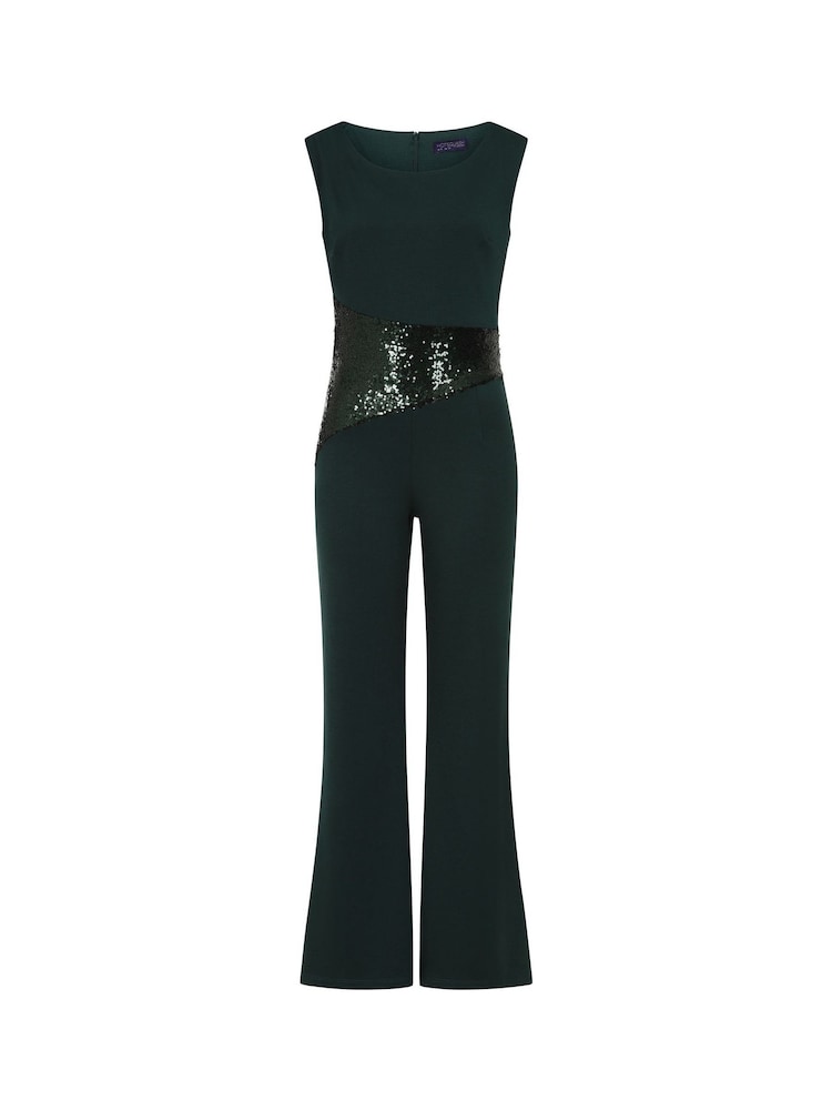 Hot Squash Green Sequin Waist Jumpsuit - Slika 7 iz 7 Hot Squash Green Sequin Waist Jumpsuit - Slika 7 iz 7