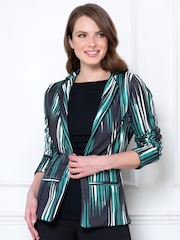 Hot Squash Green Piping Detail Jacket - Slika 1 iz 4