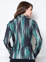 Hot Squash Green Piping Detail Jacket - Slika 3 iz 4