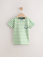 Green Stripe Short Sleeves T-Shirt - Image 1 of 4