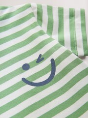 Green Stripe Short Sleeves T-Shirt - Image 4 of 4