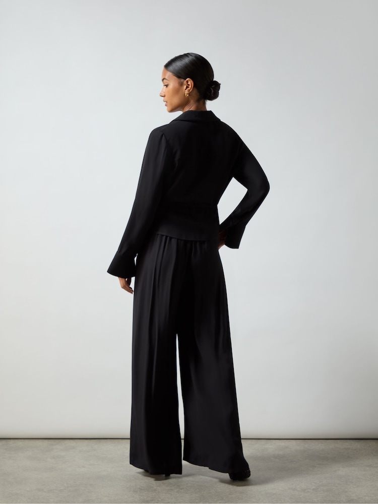 Ro&Zo Crepe Wide Leg Trousers - Bild 2 von 3