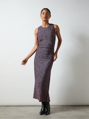 Ro&Zo Pink Gabriela Super Sparkle Column Midi Dress - Image 1 of 4