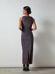 Ro&Zo Pink Gabriela Super Sparkle Column Midi Dress - Image 4 of 4