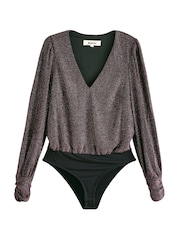 Ro&Zo Pink Super Sparkle Jersey Bodies - Image 4 of 4