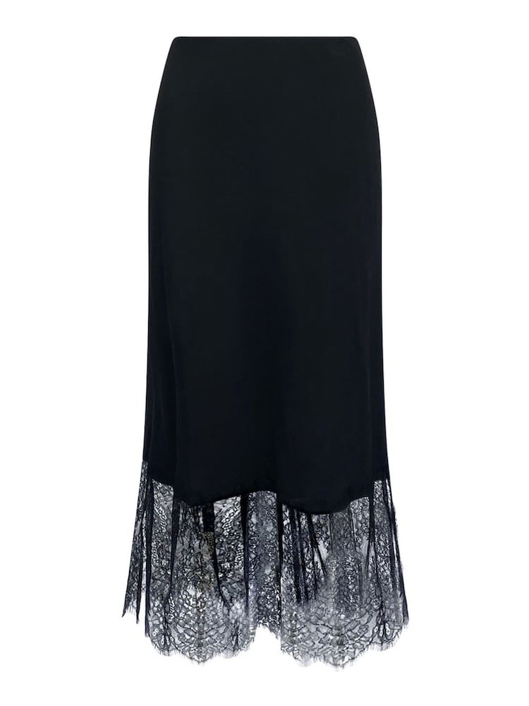 Ro&Zo Crepe Lace Trim Skirt - Bild 4 von 4