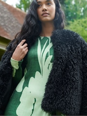Ro&Zo Black Faux Fur Coat - Image 2 of 4