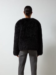 Ro&Zo Black Faux Fur Coat - Image 4 of 4