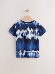 Navy Tie Dye 100% Cotton T-Shirt - Image 1 of 3