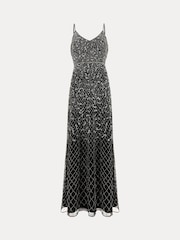 Phase Eight Black Alexia Sequin Dress - Image 7 of 7