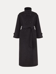 Phase Eight Grey Petite Paloma Funnel Neck Coat - Image 7 of 7