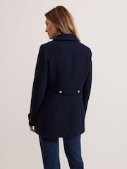 Phase Eight Blue Aurelie Wool Peacoat - Image 2 of 7