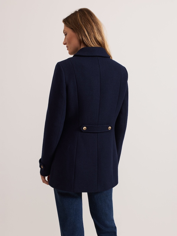 Phase Eight Blue Aurelie Wool Peacoat - Image 2 of 7
