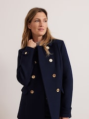 Phase Eight Blue Aurelie Wool Peacoat - Image 5 of 7