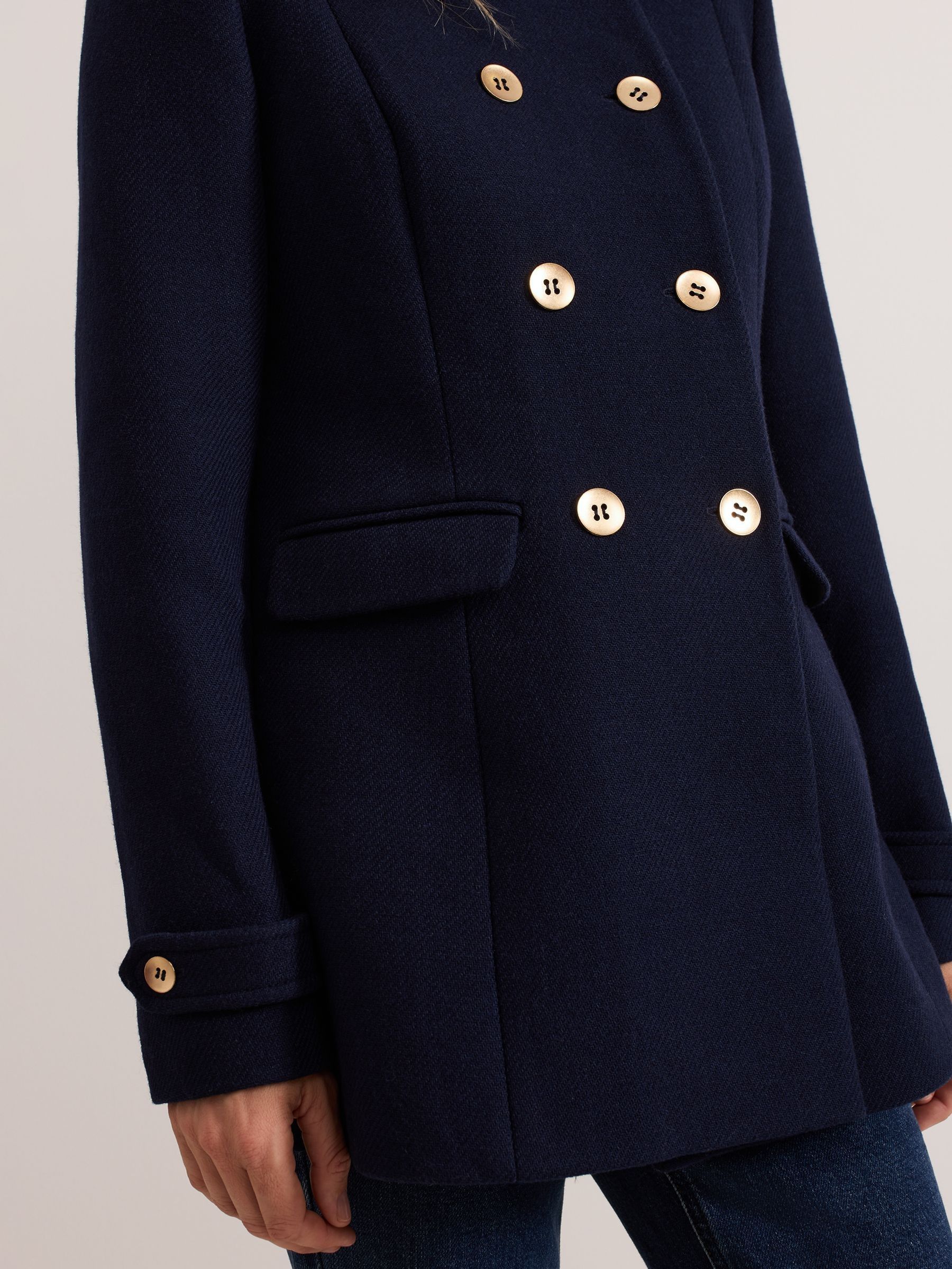 Buy Phase Eight Blue Aurelie Wool Peacoat from Next Ireland
